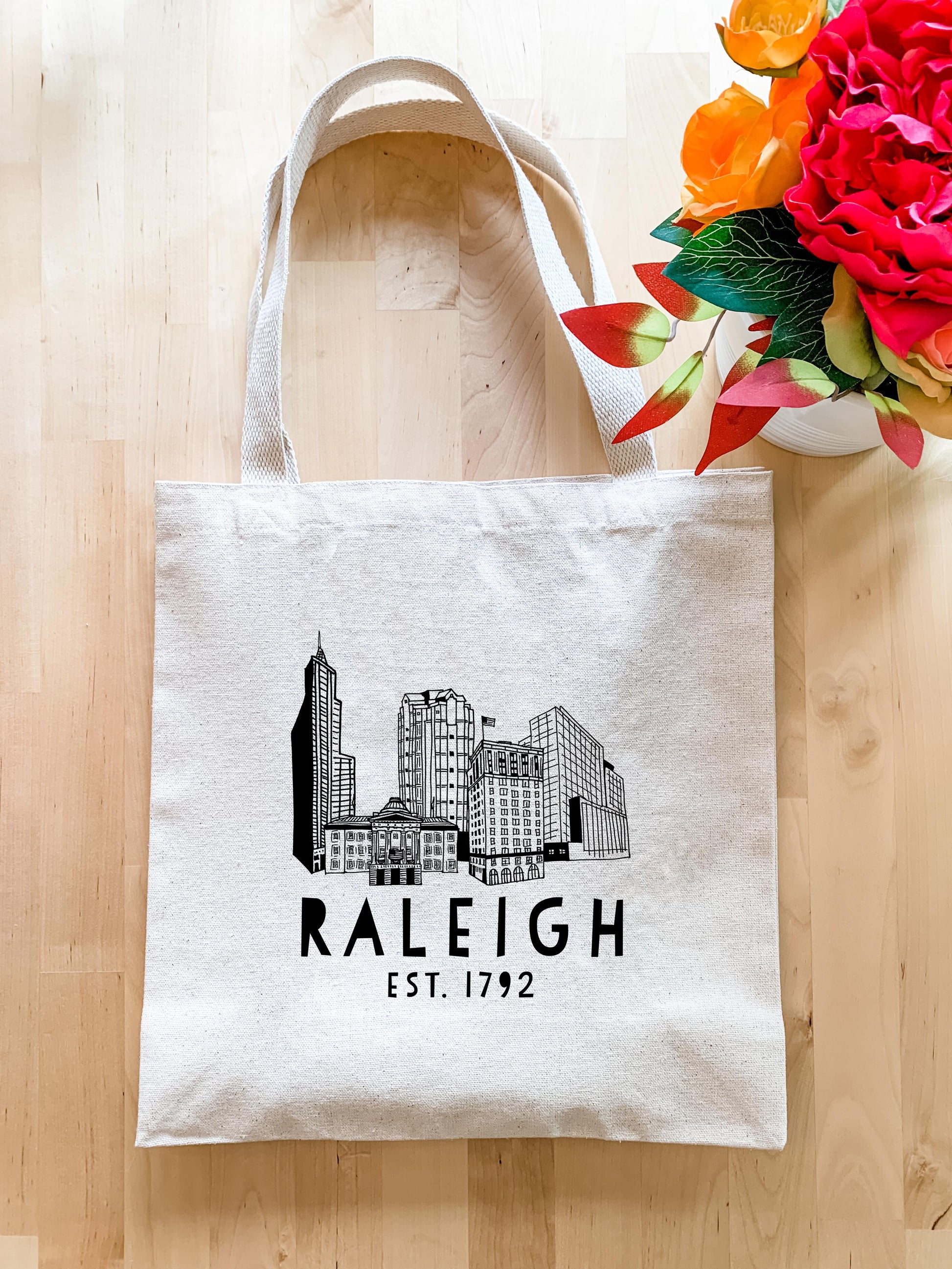 Raleigh Skyline - Tote Bag - MoonlightMakers