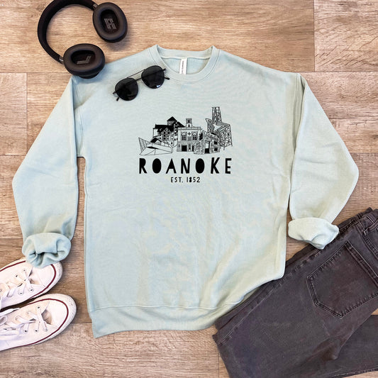 Roanoke, Virginia (VA) - Unisex Sweatshirt - Heather Gray or Dusty Blue