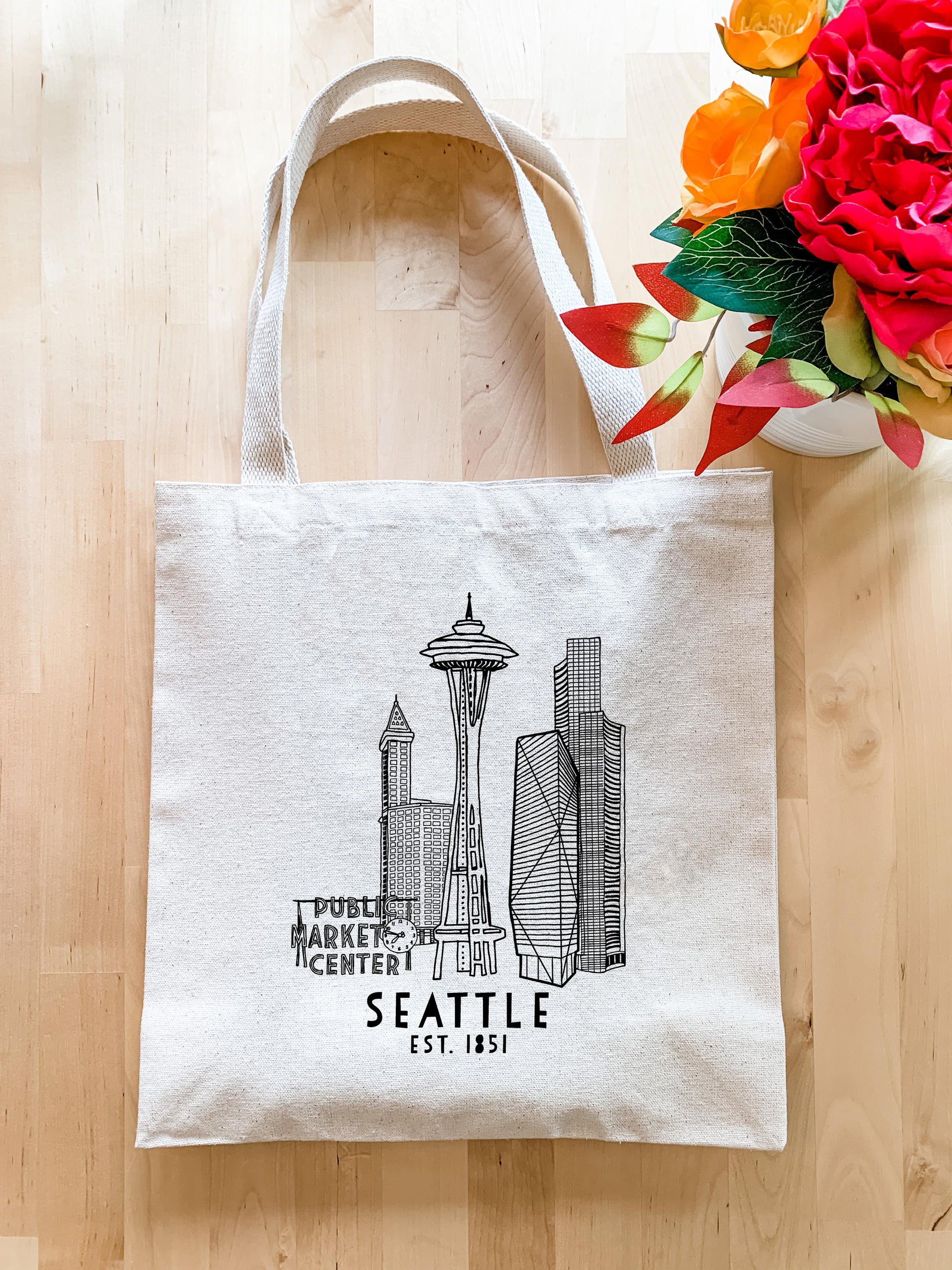 Seattle Skyline - Tote Bag - MoonlightMakers