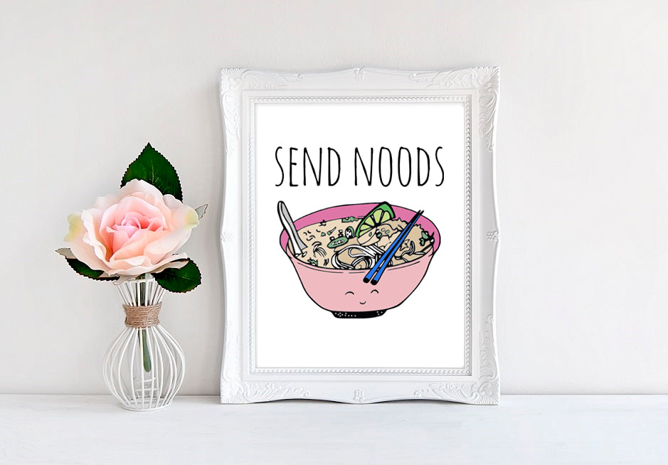 Send Noods - 8"x10" Wall Print - MoonlightMakers