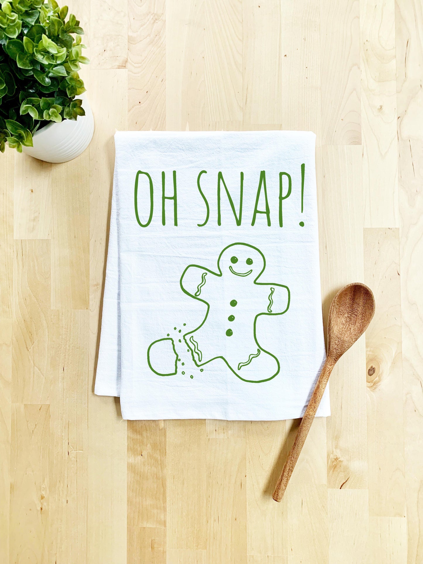 Oh Snap! Dish Towel - White - MoonlightMakers