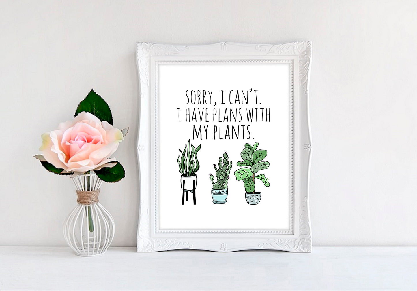 Sorry, I Can't. I Have Plans With My Plans - 8"x10" Wall Print - MoonlightMakers