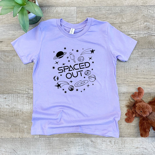 Spaced Out - Kid's Tee - Columbia Blue or Lavender