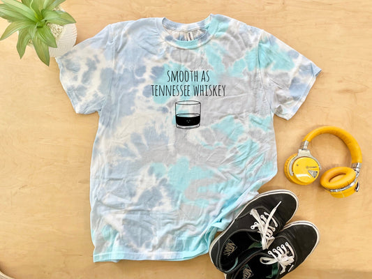 Smooth as Tennessee Whiskey - Mens/Unisex Tie Dye Tee - Blue