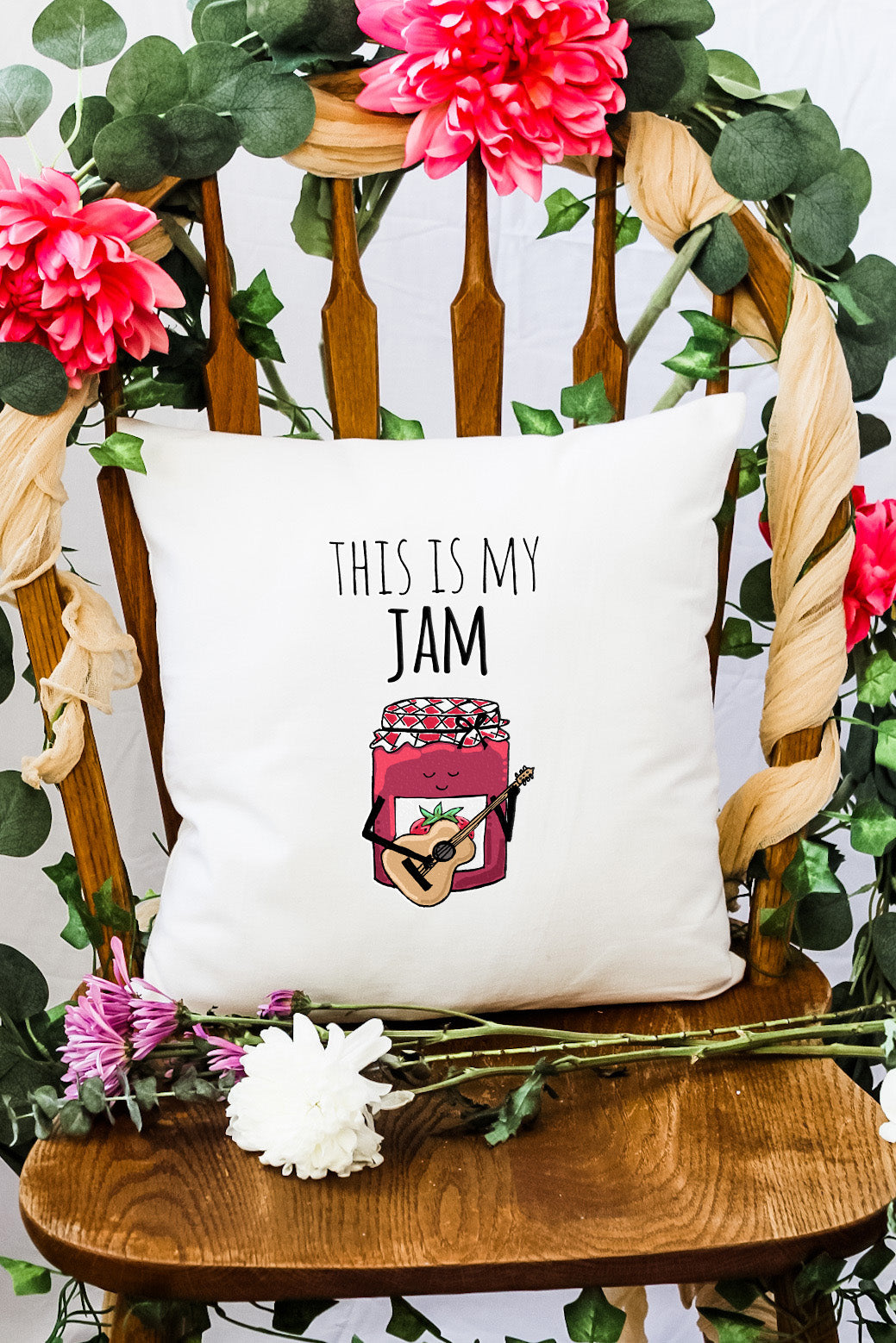 This Is My Jam (Guitar Playing Jar) - Decorative Throw Pillow - MoonlightMakers
