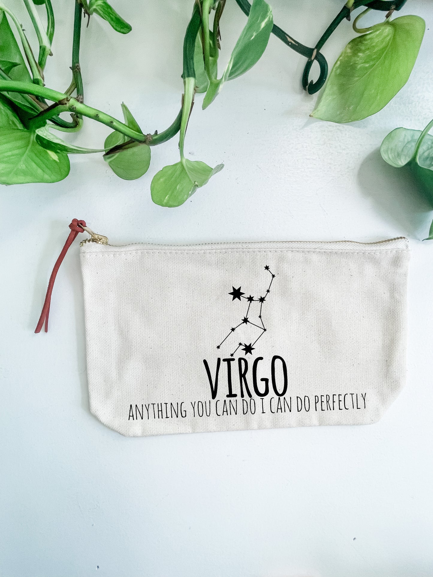 Virgo (Signs Of The Zodiac) - Canvas Zipper Pouch