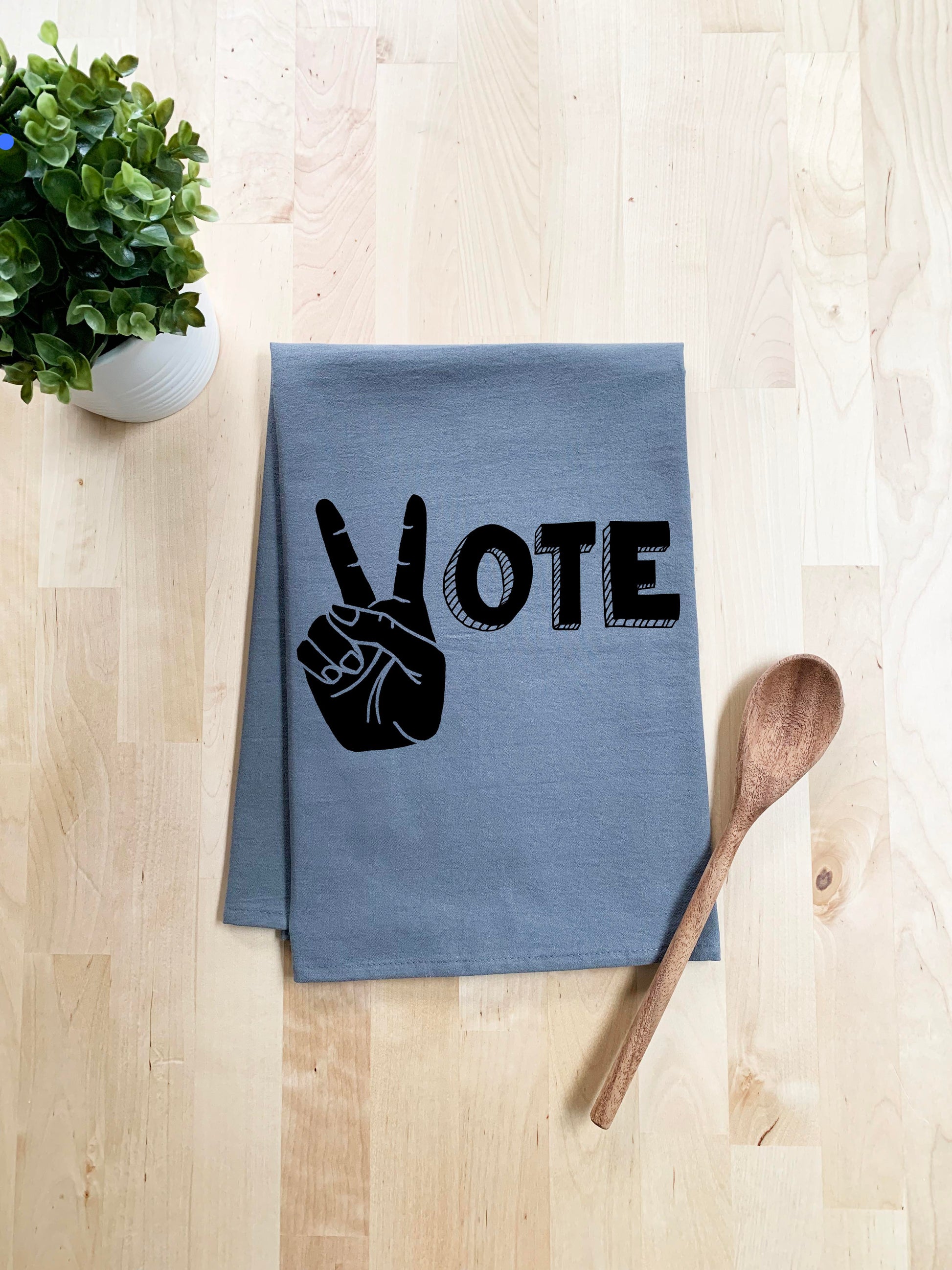 Vote Dish Towel - White Or Gray - MoonlightMakers