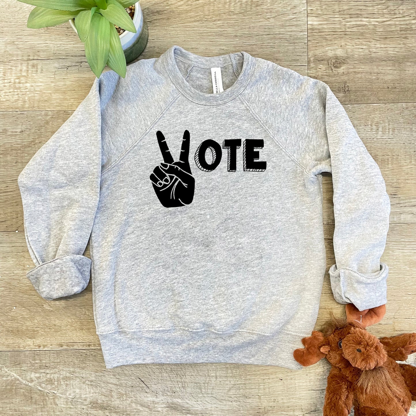 Vote - Kid's Sweatshirt - Heather Gray or Mauve