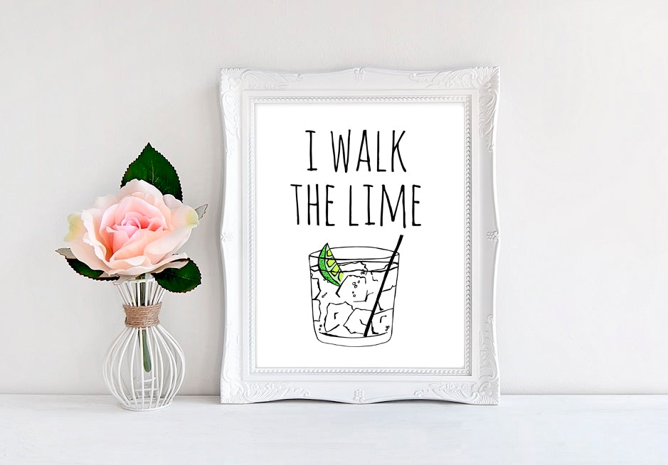 I Walk The Lime - 8"x10" Wall Print - MoonlightMakers