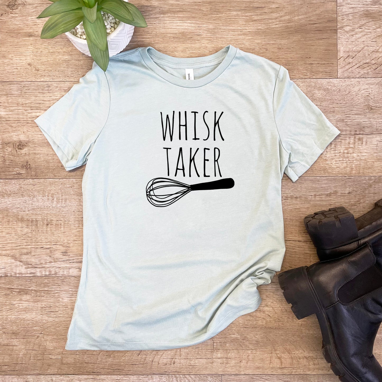 Whisk Taker (Baking) - Women's Crew Tee - Olive or Dusty Blue