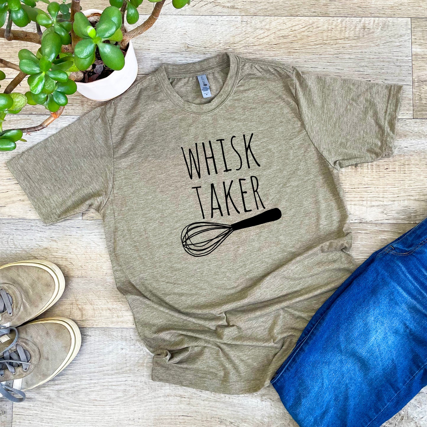 Whisk Taker (Baking) - Men's / Unisex Tee - Stonewash Blue, Sage, Lavender, or Heather Gray