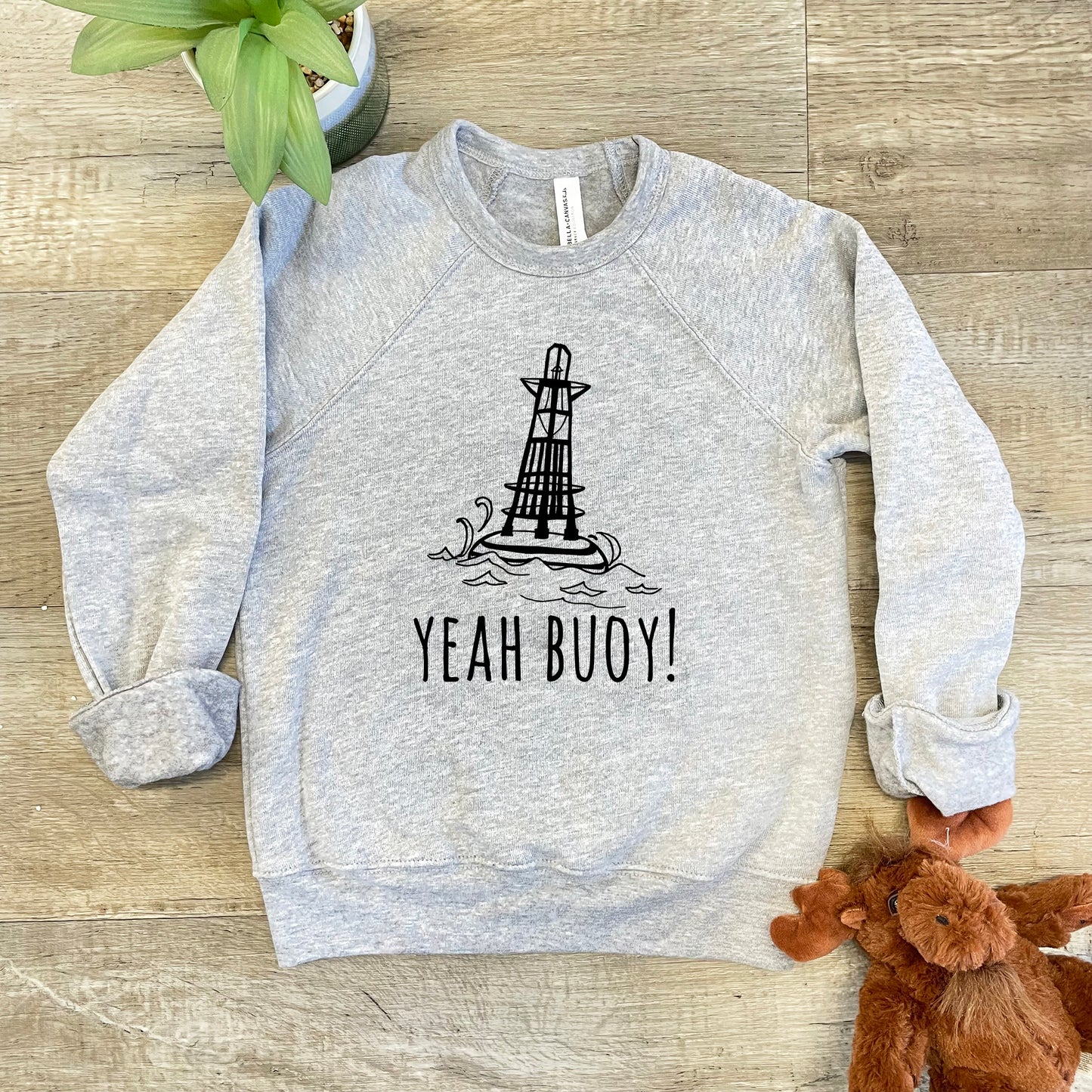 Yeah Buoy! - Kid's Sweatshirt - Heather Gray or Mauve